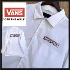 美品★VANS★バンズ★ビッグロゴ★両面プリント★ナイロン★コーチジャケット★L