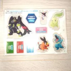 ポケモン　アクリルスタンド　ジガルデ　フラエッテ　チコリータ　ポカブ　ワニノコ