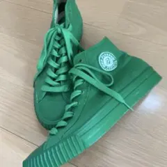 PF FLYERS オールグリーン ハイカットスニーカー26.0のサムネイル