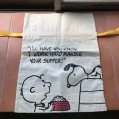 PEANUTS SNOOPY スヌーピー 布地 巾着 ギフトバッグ