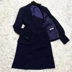 ◎極美品 オリヒカ スカートスーツ ネイビー 洗える XS 小さいサイズ 1