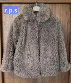 r.p.s フェイクファー　ステンカラー　ショートコート