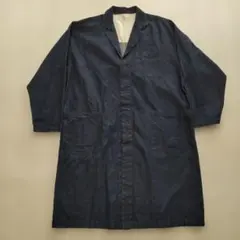 最終価格☆無印良品 良品計画 デニム チェスターコート ロング L～XL 濃紺