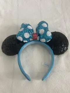 ミニーマウス風スパンコールカチューシャ