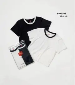 Hanes for BIOTOP TRIBLEND CROPPED Tシャツ2枚のサムネイル