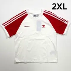 アディダス×スポーティー&リッチ　カレッジ　Tシャツ　白赤　2XLのサムネイル