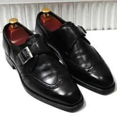 美品✨️【Otsuka】大塚製靴 モンクストラップ ブラック 24 革靴