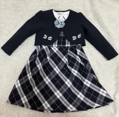 「美品◆女の子フォーマル3点セット◆サイズ110◆入学式1回だけ着用」