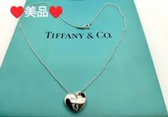 ♥美品♥ ティファニー フォールドハート ネックレス 925　A−10