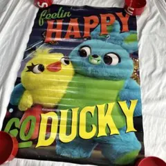 廃盤　大判　ディズニーDisneyピクサートイストーリー4 ダッキー&バニー