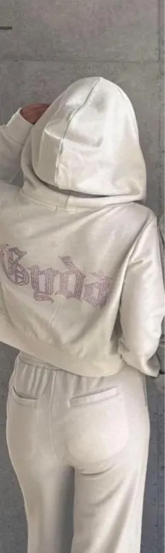 GYDA ラメパーカー ラメフレアパンツ セットアップ