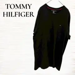 TOMMY HILFIGER/半袖Tシャツ/メンズ/Ｓ/黒/ワンポイントロゴ