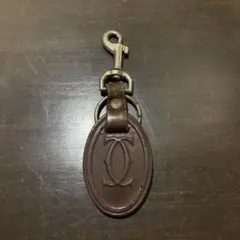 古いカルティエ Cartier レザーキーホルダー 革 イタリア製のサムネイル