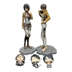 一番くじ 進撃の巨人 自由への進撃 ラストワン賞 ミカサ フィギュア　セット