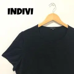 【レアアイテム】インディヴィ INDIVI カットソー 48サイズ コットン