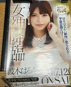 【超貴重】波木はるか 女神降臨 ポスター　70×50 送料込み