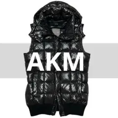 AKM ブラック ダウンベスト duvetica