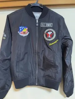 スヌーピー MA-1 黒 ブラック アウター ジャケット サイズM SNOOPY