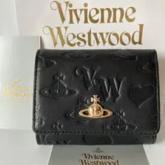 新品未使用 Vivienne Westwood 三つ折り財布 ブラック 銀マーク - メルカリ