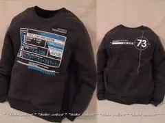 M46◆新品【150cm】チャコール☆アメカジトレーナー＜裏起毛＞