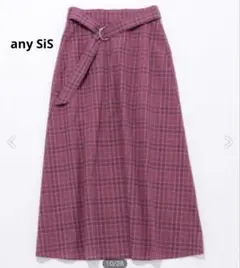 【洗える】エニィスイス L'aube コットンローン スカート ピンク