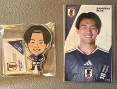 中村敬斗 サッカー日本代表 モバガチャ アクリルバッジクリップ