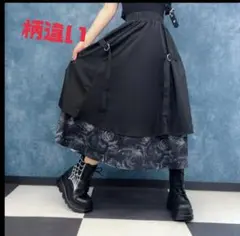 NieR 2枚重ねスカート　薔薇　rose ロングスカートのサムネイル