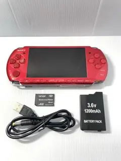 【動作品】 SONY PSP-3000 ラディアント・レッド 本体