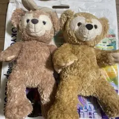 【タグ付き】東京ディズニーリゾート ダッフィー＆シェリーメイ ぬいぐるみセット