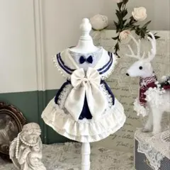 No.2081犬服　猫服　ハンドメイド　ワンピース　わんちゃん