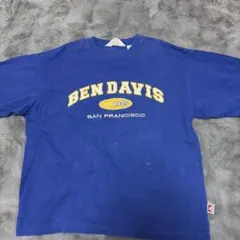 BEN DAVIS ロゴプリント Tシャツ ブルーのサムネイル