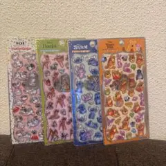 【正規品】　ディズニープチドロップステッカー　4種類セット