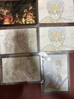 鬼滅　ufotable　おすそ分けポスカ他　猗窩座　黒死牟　童磨　6枚