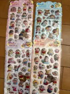 クレヨンしんちゃん　ボンボンドロップシール 4シートセット