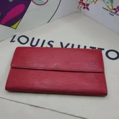 Louis Vuitton ピンク 三つ折り財布 - メルカリ