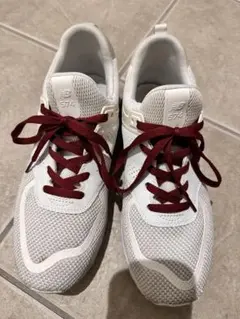 New Balance 574 ホワイト/レッド ２６センチ