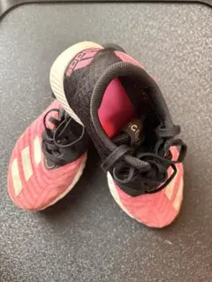 adidas キッズ スニーカー ピンク ブラックのサムネイル