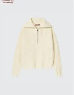 UNIQLO コートワーデコトニエ　ブークレーハーフジップセーター