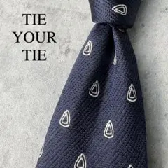 TIE YOUR TIE セッテピエゲ ペイズリー柄 ネクタイ ネイビー - メルカリ