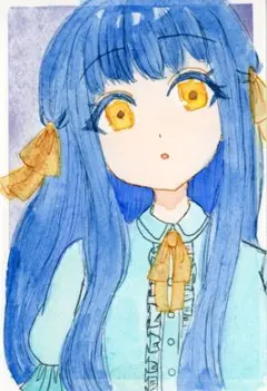 手描きイラスト オリジナル 水彩画　ポストカード