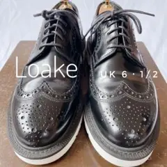 ✨希少美品！シューツリー付✨ ローク ウイングチップ　白ラバーソールUK6.5