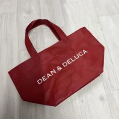 DEAN&DELUCA ペーパートートバッグ　エコバッグ　赤　2025福袋