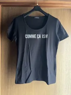 COMME CA ISM ブラック Tシャツ L