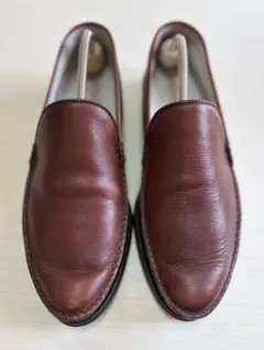 ブラウンレザー ローファー スリッポン