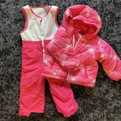 Columbia 子ども用 スキーウェアセット 100ピンクチェック