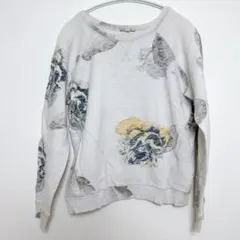 美品 ZARA 【M】TRAFALUC 花柄トレーナー