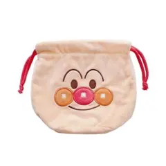 アンパンマンミュージアム限定 ふわふわ巾着 ポーチ アンパンマン
