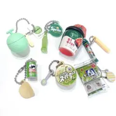 ミニチュア　お菓子　食べ物 グリーン系　緑　まとめ売り ガチャガチャ