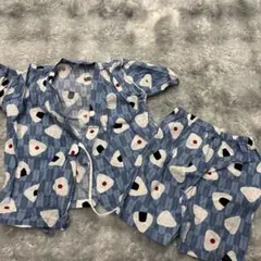 おにぎり柄 甚平 100cm