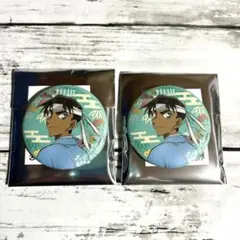 名探偵コナン トムス 新撰組ver. マット缶バッジ 服部平次 2点セット